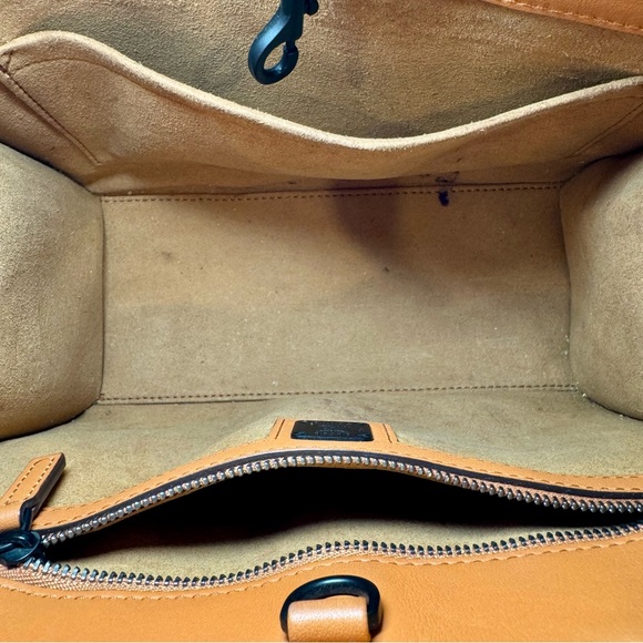 NWT MCM Small Munchen Tote In Visetos Monogram Canvas W Nappa Leather Trim - Picture 8 of 11